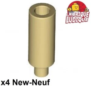 LEGO 4x Minifig Utensil Candle Taper Candle Tube Hollow Beige/Tan 37762 New - Picture 1 of 1