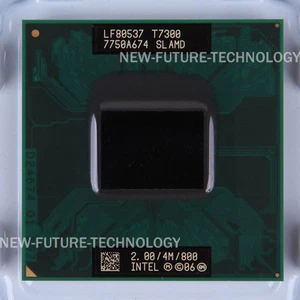 For Intel Core 2 Duo T7300(LF80537GG0414M) 2.0GHz 800MHz Socket M Laptop CPU - Picture 1 of 1