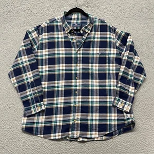 Vineyard Vines Shirt Mens 2XB Blue Plaid Flannel Button Up Classic Preppy - Picture 1 of 9
