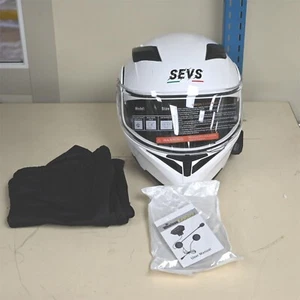 SEVS Bluetooth Full Face Modular Motorcycle Helmet XL Polarized DOT EXTRA LARGE - Picture 1 of 5