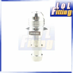 -6 AN AN6 Male Flare To 8mm Hose Barb Adapter Fitting Silver - Picture 1 of 5