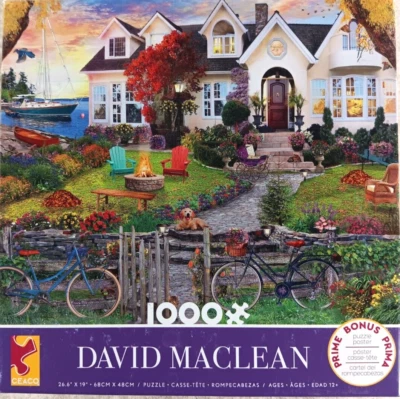 Coastside Home 1000 Piece Jigsaw Puzzle 26.6" x 19" David Maclean by Ceaco - Image 1 of 4