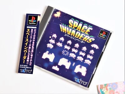 PS Space Invaders Shooting Game Japan w/Spine Card Taito Playstation  - Image 1 of 4