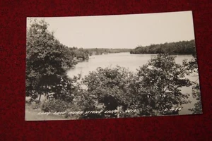 Long Lake Near Stone Lake, Wisconsin Postcard - Real Photo RPPC - Picture 1 of 2