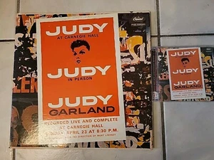 JUDY GARLAND at Carnegie Hall 2LP '61 CAPITOL Mono 1st Original Lp Includes CD - Foto 1 di 22