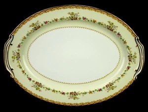 Vintage Noritake China Dimity 4904  16" Oval Serving Platter  Japan - Bild 1 von 3
