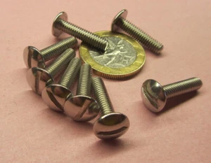 Truss Head Stainless Steel Slotted Screw 8-32 x 3/4" Length, 100 Pcs - Picture 1 of 23