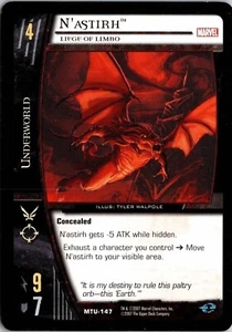 N’astirh MTU-147 Marvel 2007 Upper Deck VS Systems CCG TCG - Picture 1 of 2