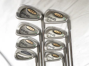 Gebrauchter Ping i3 Blade Green Dot Eisensatz 4-PW,UW Ping Cushin Z-Z65 Steifstahl S - Bild 1 von 9