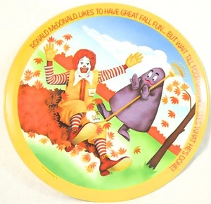 Vintage McDonalds Teller Ronald McDonald und Grimasse - Bild 1 von 2