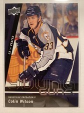 2009-10 Upper Deck Young Guns Rookie #474 Colin Wilson YG RC Nashville Predators