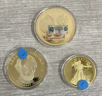 Lot (3) American Mint Proof Coins-Lincoln Five Hundred Dollar, Walking Librty 2A - Image 1 of 2