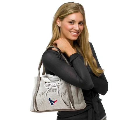 Houston Texans Purse Hoodie Handbag NFL Ladies Embroidered Logo Cover