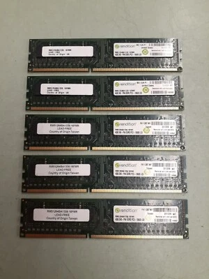 20GB (5x4GB) Rendition DDR3 RAM DDR3-1333 (PC3-10600) RM51264BA1339.16FMR Memory - Image 1 of 3