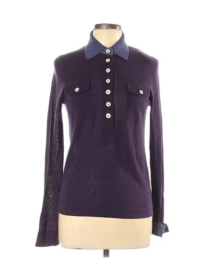 $228 Nuevo con Etiquetas Marc by Marc Jacobs Pullover Suéter Cuello Brillo Polo Púrpura L Foto 1 de 2