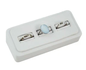 3 Slot Ring Horizontal Display Stand Jewellery Holder Storage Showcase Rings  - Picture 1 of 2