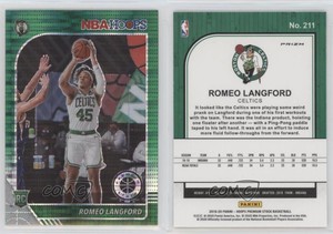 2019 NBA Hoops Premium Stock Box Set Green Pulsar Prizm Romeo Langford Rookie RC