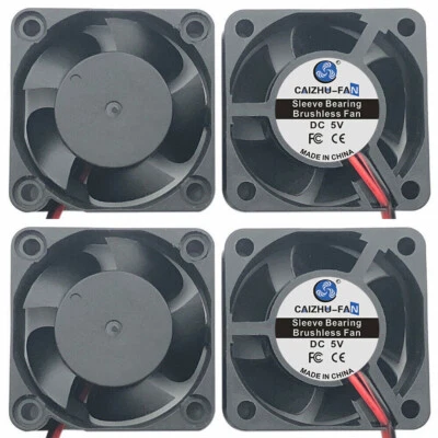 2/4STK Lüfter Gehäuselüfter 5V 12V 24V für PC Computer 40x40x20mm 40mm leise FAN - Bild 1 von 4