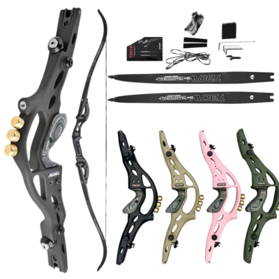 62" ILF Archery Recurve Bow 30-60lbs Takedown 19" Riser American Hunting Shoot - Image 1 of 4