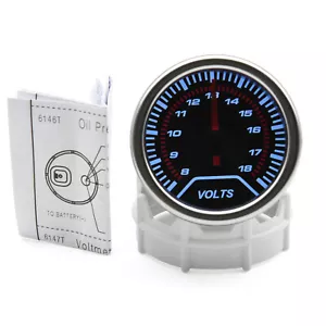 52mm 2" Car Universal Pointer Volt Voltmeter Gauge Meter 8-18V - Picture 1 of 12
