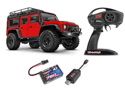 Traxxas 97054-1 TRX-4M Land Rover Defender 4x4 1/18 RTR Akku Ladegerät Rot - Bild 1 von 4