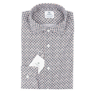 Luigi Borrelli Slim-Fit Jacquard Print Lightweight Cotton Shirt 15.5 (Eu 39) NWT