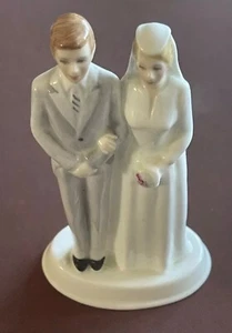Francesca Bone China Hochzeitstorte Figur oder Hochzeitsgeschenk 4 1/2" 11 cm - Bild 1 von 4