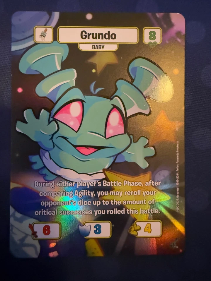 Neopets Battledome TCG 25 Aniversario Baby Grundo Foto 1 de 1