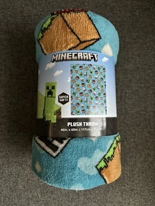 Minecraft Video Gamer Super Soft Plush Throw Blanket / 46in x 60in - Picture 1 of 2