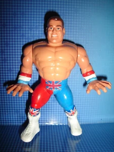 BRITISH BULLDOG FIGURE HASBRO CUSTOM WWE LOT WRESTLING RARE WWF WCW COLLECTIBLE - Picture 1 of 3