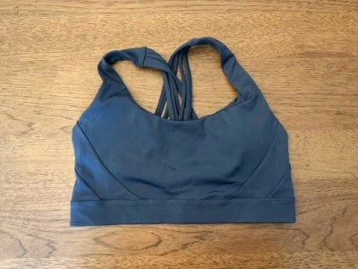Victoria's Secret Denim Blue SMALL Incredible Strappy Back Lounge Sport Bra VS - Image 1 of 2