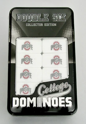 OHIO STATE UNIVERSITY - DOUBLE SIX COLLECTOR EDITION COLLEGE DOMINOES SET - NEW - Image 1 of 2