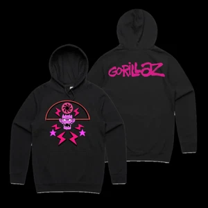 HOT NEW Gorillaz 2 sides band HOODIE BLACK All sizes CHRISTMAS TA4895 - Picture 1 of 2