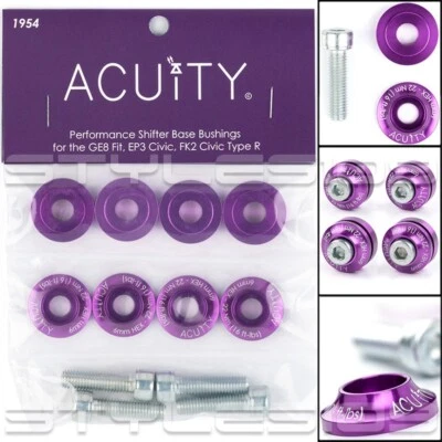 ACUITY Solid Aluminum Shifter Base Bushings for Honda Accord Fit Civic Si Type R - Image 1 of 4