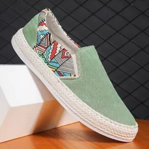 Men Fashion Sneakers Casual Canvas Shoes Slip On Waking Lightweight Shoes US - Picture 1 of 23
