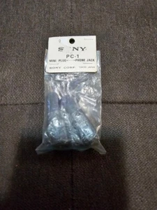 Qty. 2 Vintage SONY 1/4” MINI Plug ADAPTER to PHONE Jack PC-1 - Picture 1 of 3