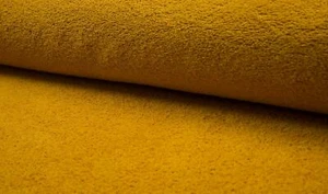 Double Sided Cotton TERRY TOWELLING Fabric Material - OCHRE - Picture 1 of 1