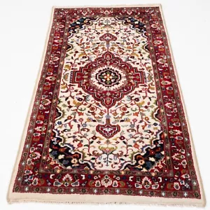 Indian Tabrizz Style Wool Rug Late C20th 5'5"x3' (164.5x91cm Oriental Carpet) - Picture 1 of 9