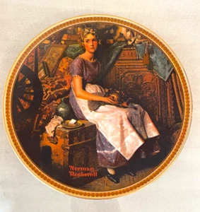 Placa de Coleccionista Norman Rockwell "Soñando en el Ático" - 1981 Edición Limitada - Imagen 1 de 7