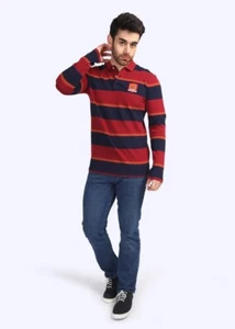 Polo para hombre Monark&Co RT (rojo/largo) - Imagen 1 de 3