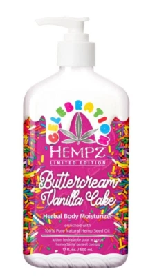 Hempz Celebration Buttercream Vanilla Cake Herbal Body Moisturizer 17oz - Gift! - Image 1 of 3