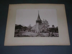 Fred Boissonnas photographie ancienne 1896 un village Suisse l'église - Picture 1 of 1