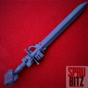 Grigio Knights Strike Squad Nemesis Force Sword a due mani | Warhammer 40.000 B460 - Foto 1 di 1