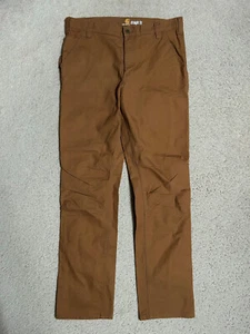 Carhartt Straight Fit 36W x 34L Braun Canvas Jeans Hose Herren Carpenter Canvas - Bild 1 von 16