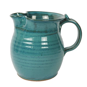 Wagoner Studio Keramik Krug grün blau BCV Billie Creek Village Indiana 5,5" Höhe - Bild 1 von 24