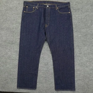 Levis 501 Herren Jeans 42x30 Blau Original Fit Straight Leg Button Fly Dark Wash - Bild 1 von 11