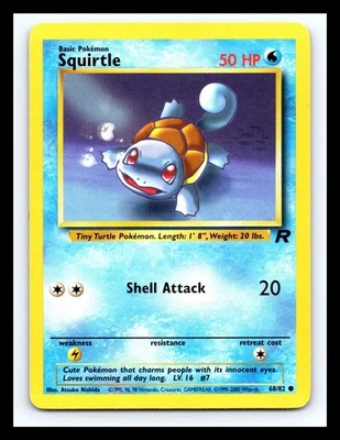 💥 Squirtle # 68/82 | Team Rocket Set | Vintage Pokemon 2000 TCG | - Imagem 1 de 2