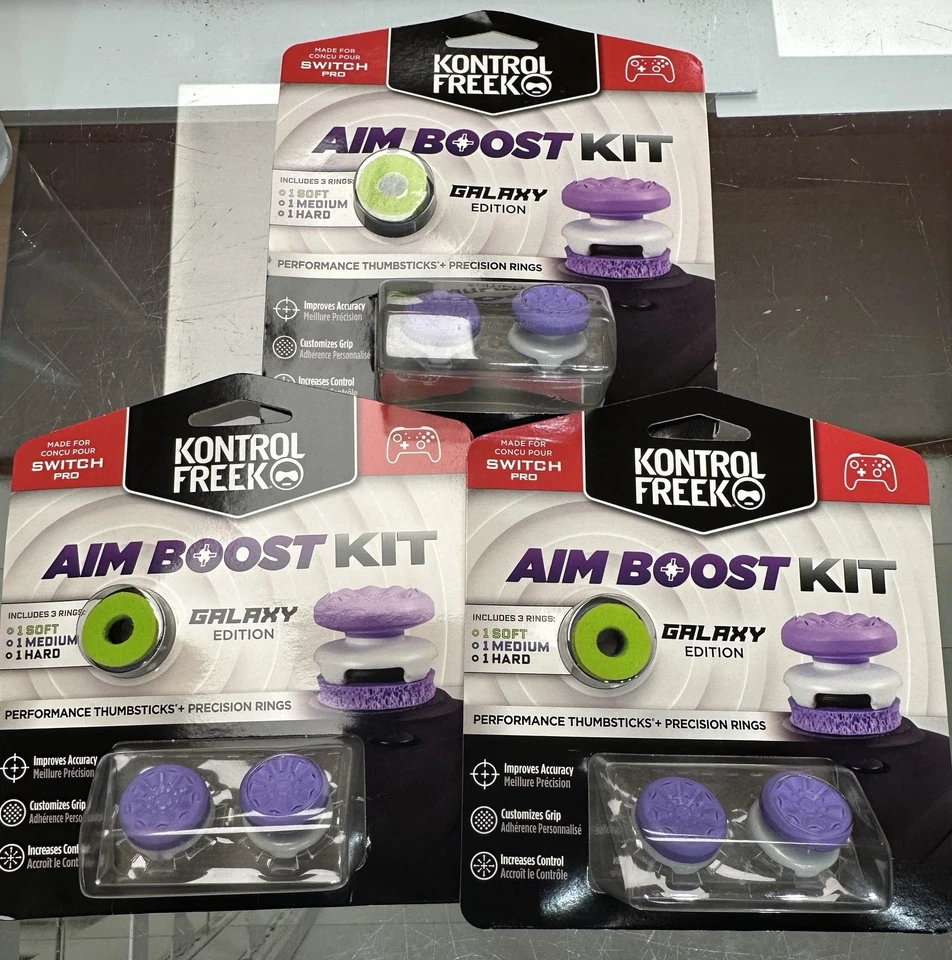 Kontrol Freek Switch PRO Controller Thumb Performance Grip Galaxy Purple 6pc NEW - Image 1 of 1