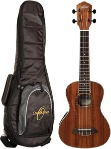 Oscar Schmidt OU5EK Ukulele 4 String Concert All Koa electric Acoustic Uke w/Bag - Picture 1 of 3