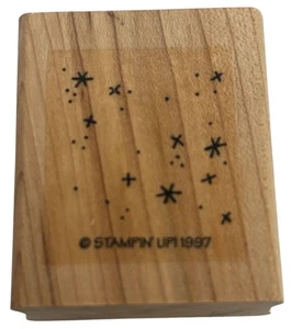 Stampin Up Rubber Stamp Star Cluster Splatter Background Maker Sky Asterisk - Picture 1 of 4